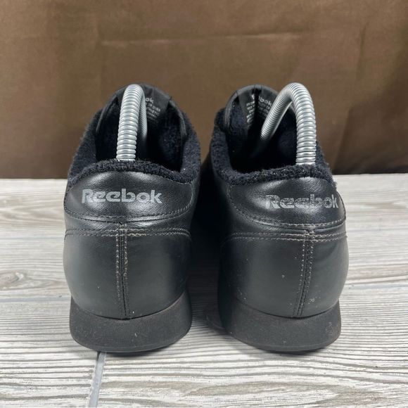 Reebok Classic Black Low Top Sneaker Shoe Womens Size 8.5 - Picture 4 of 11